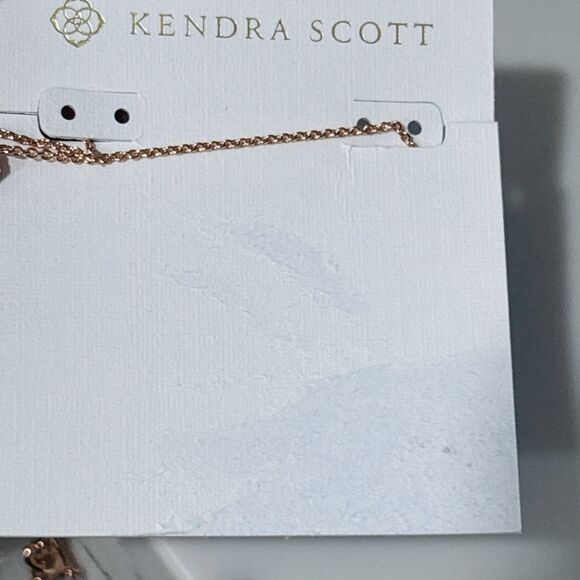 Kendra Scott Chelsea Necklace Mother of Pearl Pendant Rose Gold Tone NEW - Picture 9 of 10